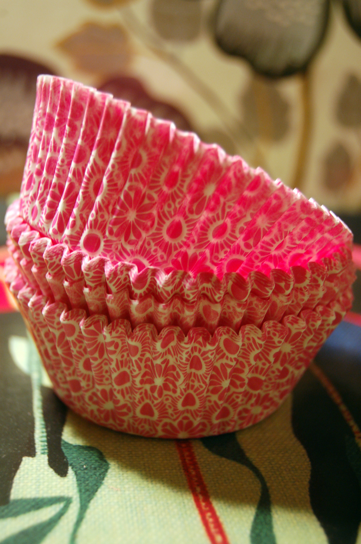Rosa muffinsformar
