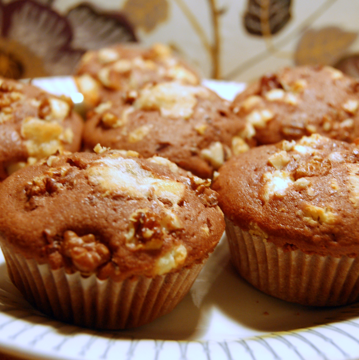 Valrhonamuffins med chèvre