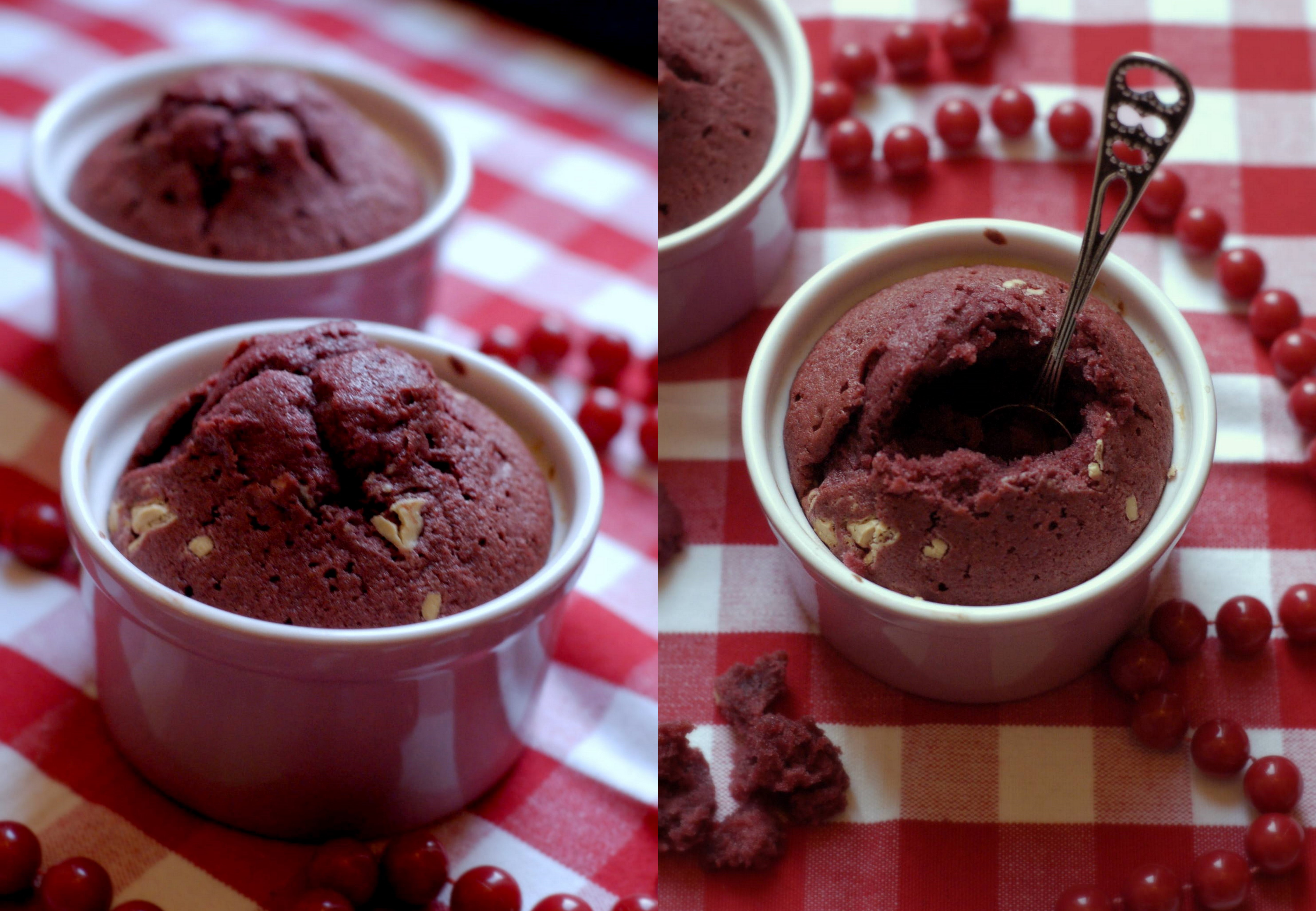 Röda kärleksmuffins