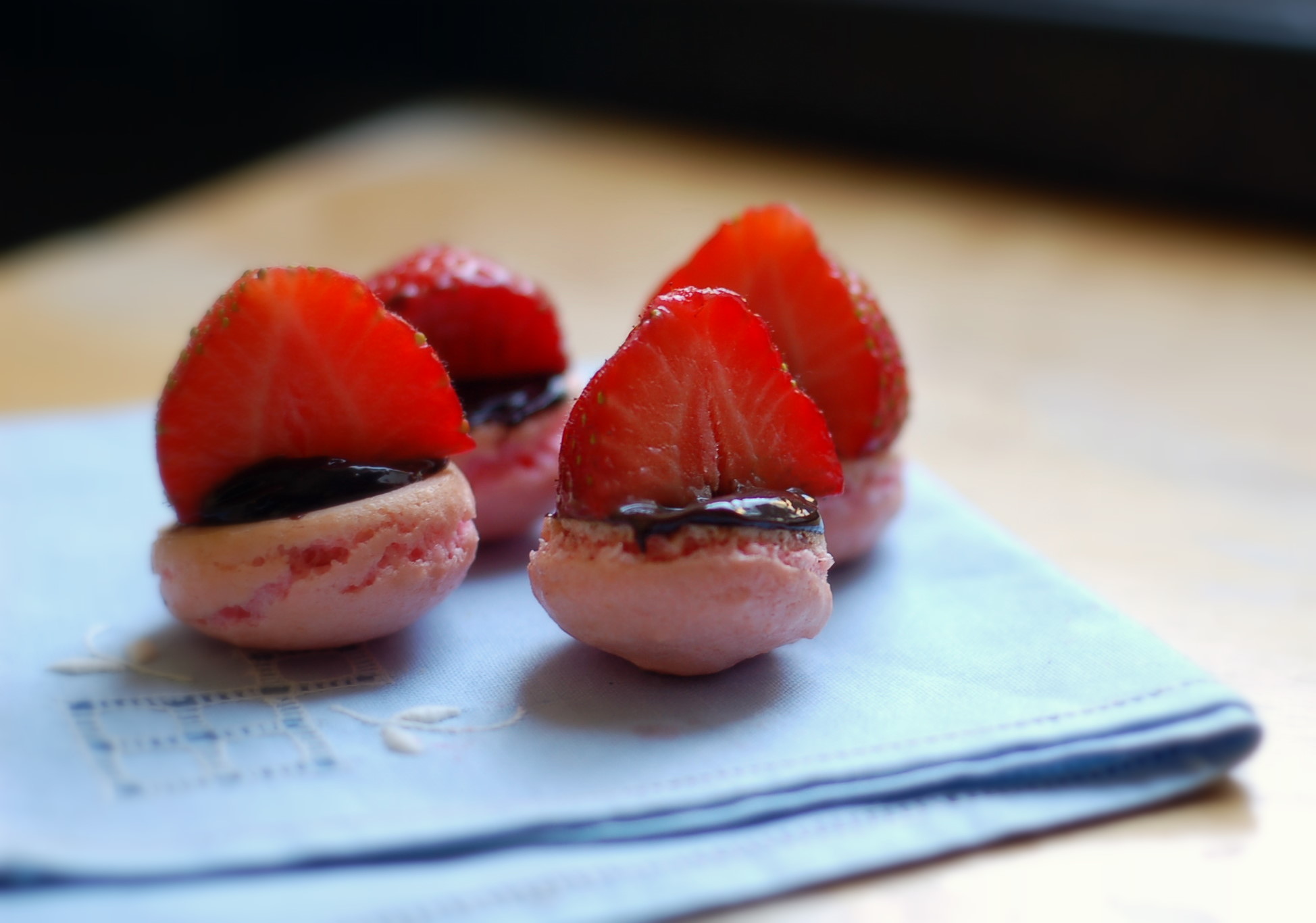 Pimpade macaronhalvor