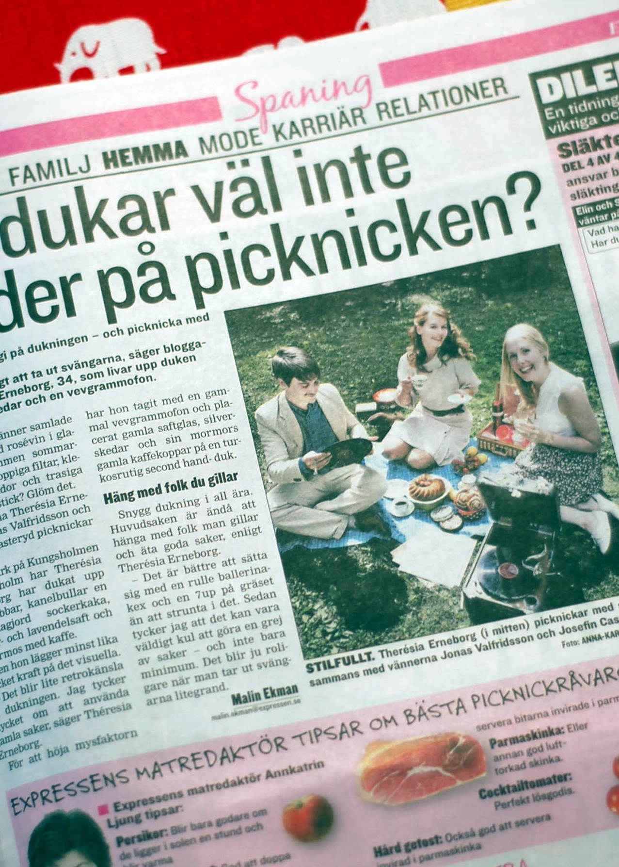 I dagens tidning