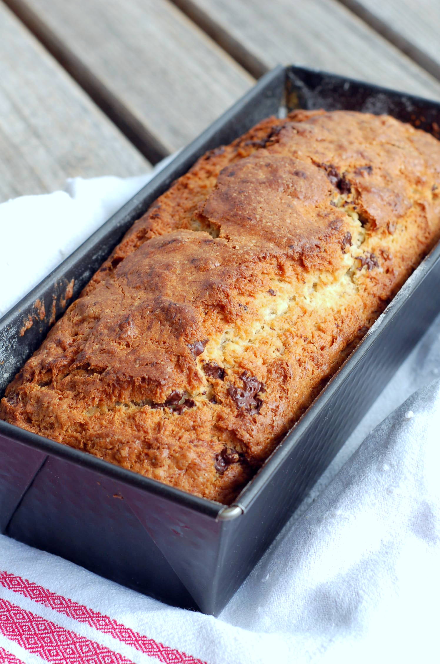 Nutty chocolate banana bread