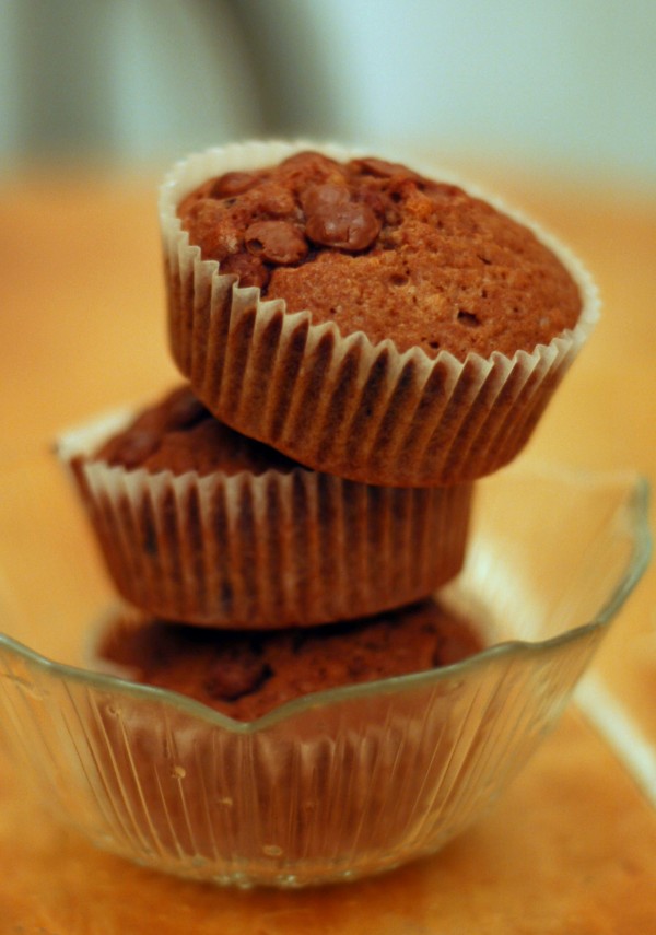 Double chocolate muffins