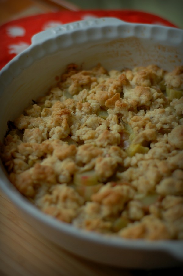 Smulpaj med rabarber