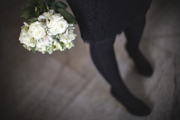 Svart bröllopsklänning