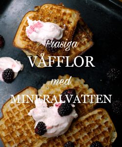 Frasiga våfflor med mineralvatten