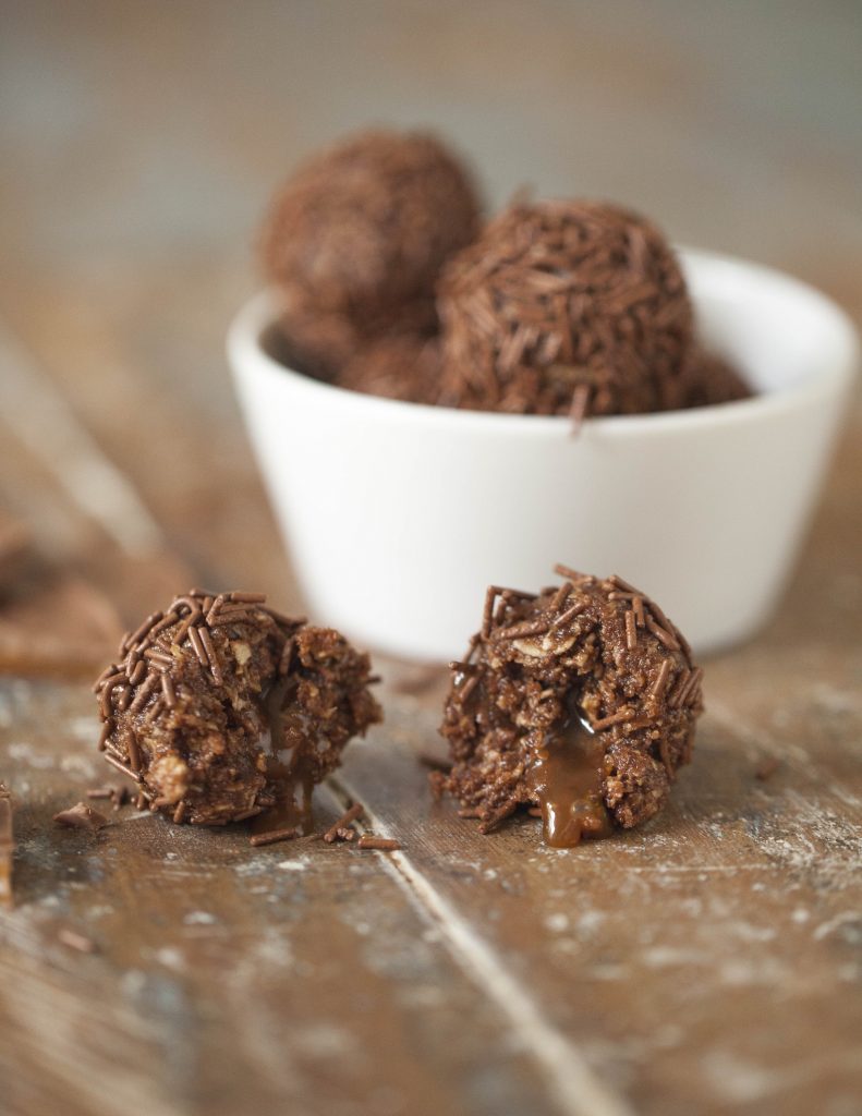 Recept på chokladbollar med daim, daimbollar.